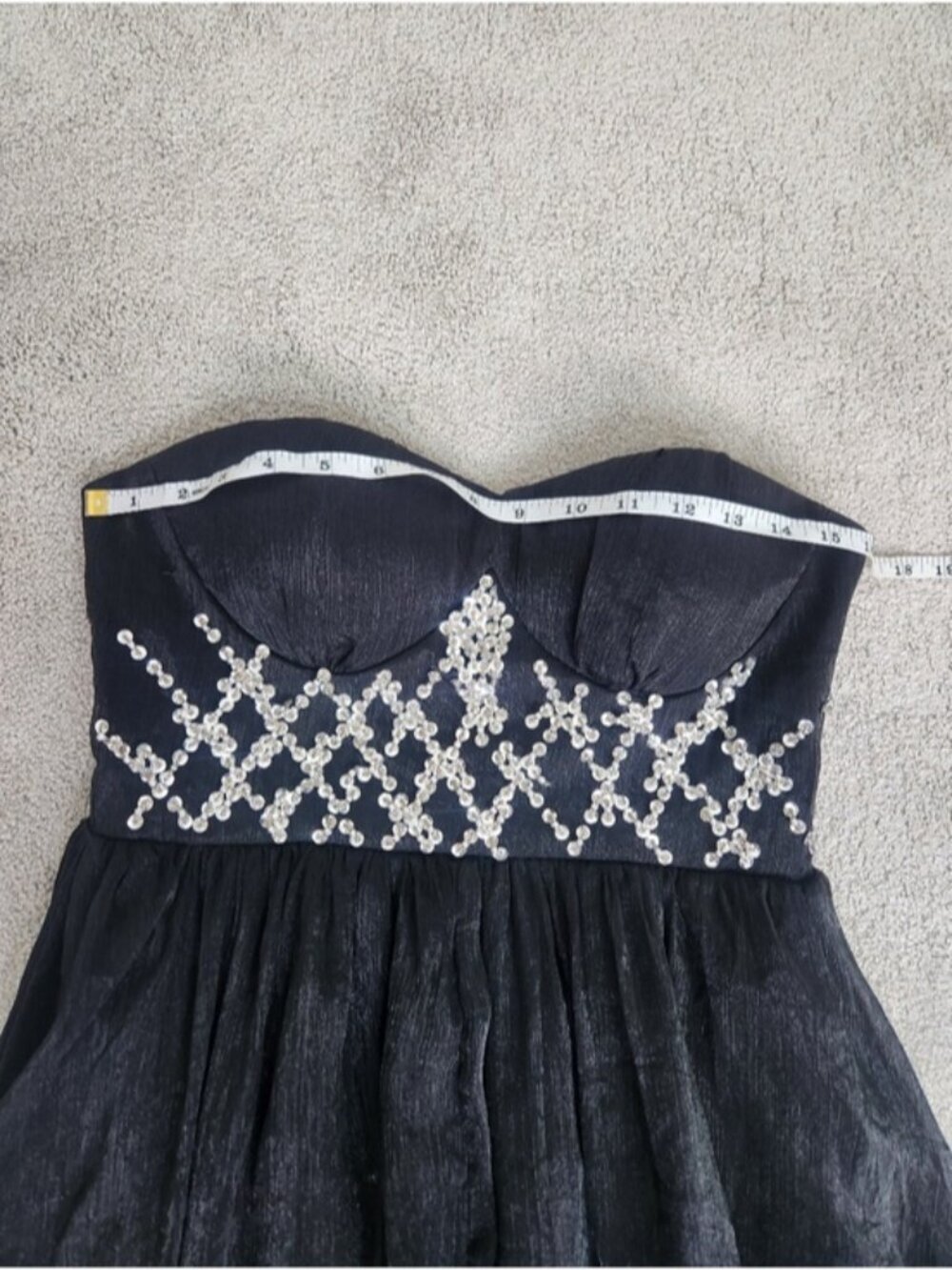 Black Sheer Maxi Dress Prom Grad Whimsygoth Dark Fairy Prom Grad Size Medium - Picture 7 of 12